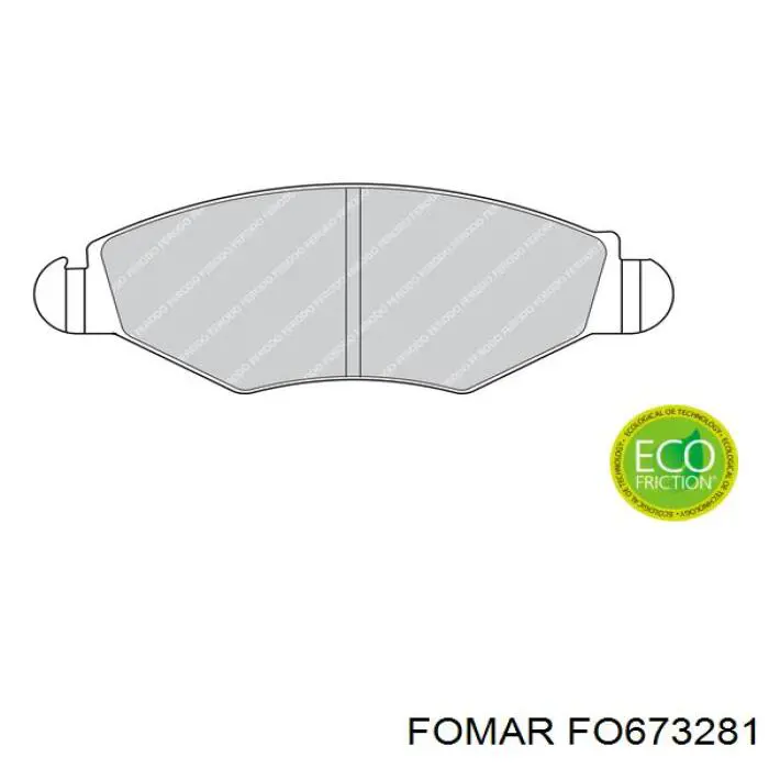 Гальмівні колодки Fomar Roulunds FO673281 ціна, від 17.21 USD