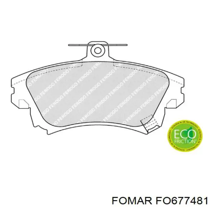 Гальмівні колодки Fomar Roulunds FO677481 ціна, від 22.52 USD