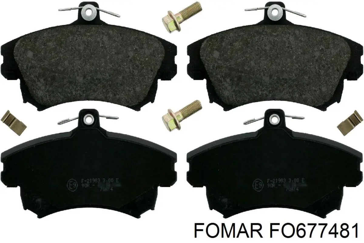 677481 Fomar Roulunds Передні гальмівні колодки
