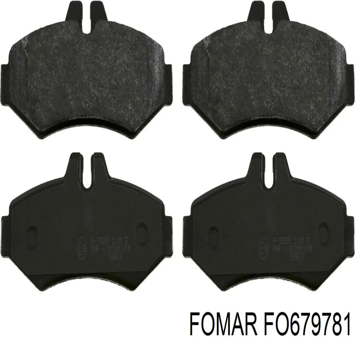 FO679781 Fomar Roulunds Колодки гальмівні задні, дискові