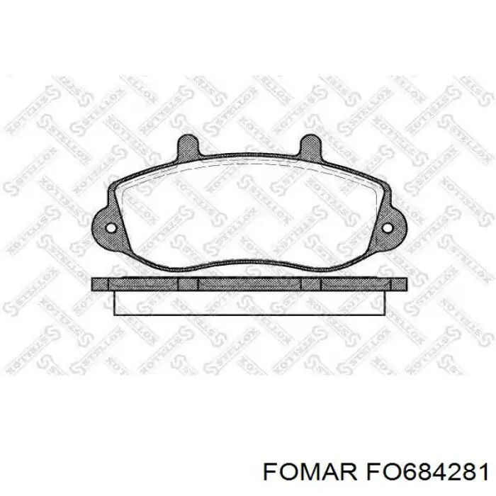 Задні дискові колодки Fomar Roulunds FO684281