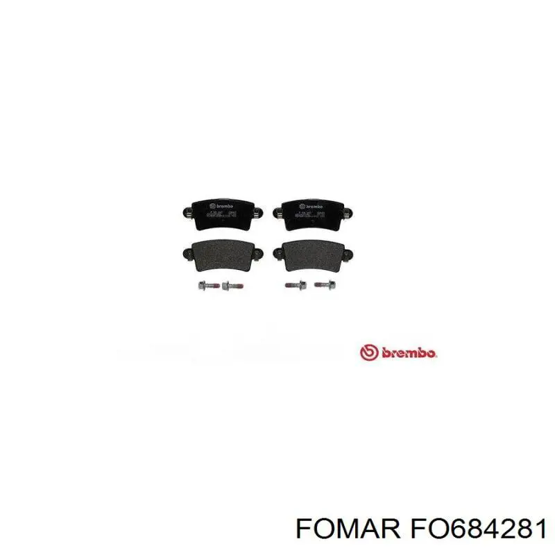 Задні гальмівні колодки FO684281 Fomar Roulunds