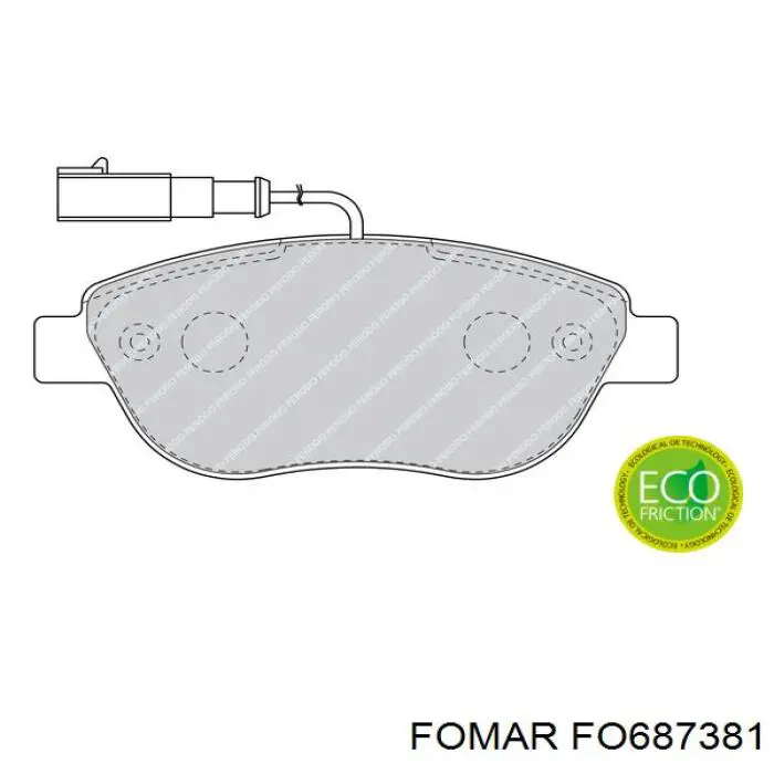 Тормозні колодки Fomar Roulunds FO687381
