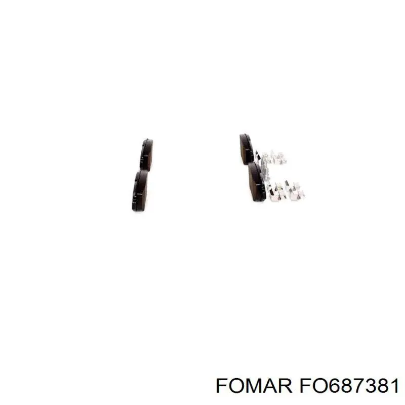 Гальмівні колодки Fomar Roulunds FO687381 ціна, від 19.40 USD