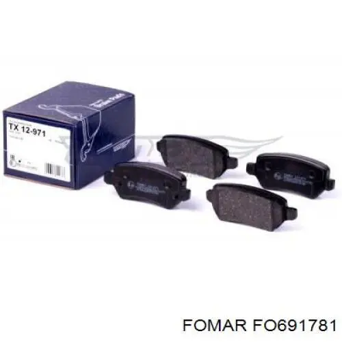 Задні гальмівні колодки Fomar Roulunds FO691781 ціна, від 16.36 USD