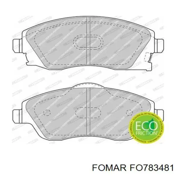 Гальмівні колодки Fomar Roulunds FO783481 ціна, від 20.51 USD