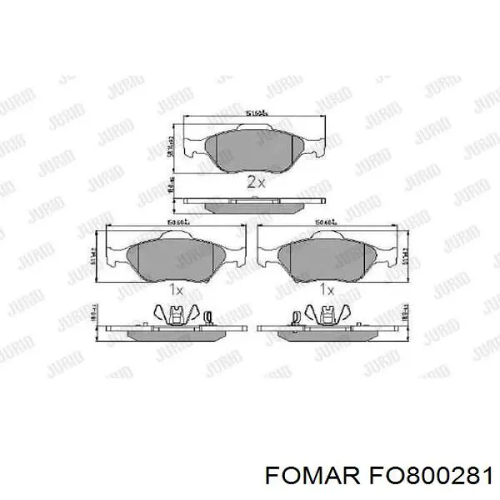 Передні тормозні колодки 5SP1283 Samko
