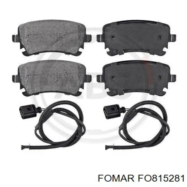 Задні гальмівні колодки FO815281 Fomar Roulunds