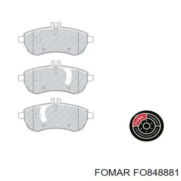 Купити FO848881 Fomar Roulunds Колодки гальмівні передні, дискові
