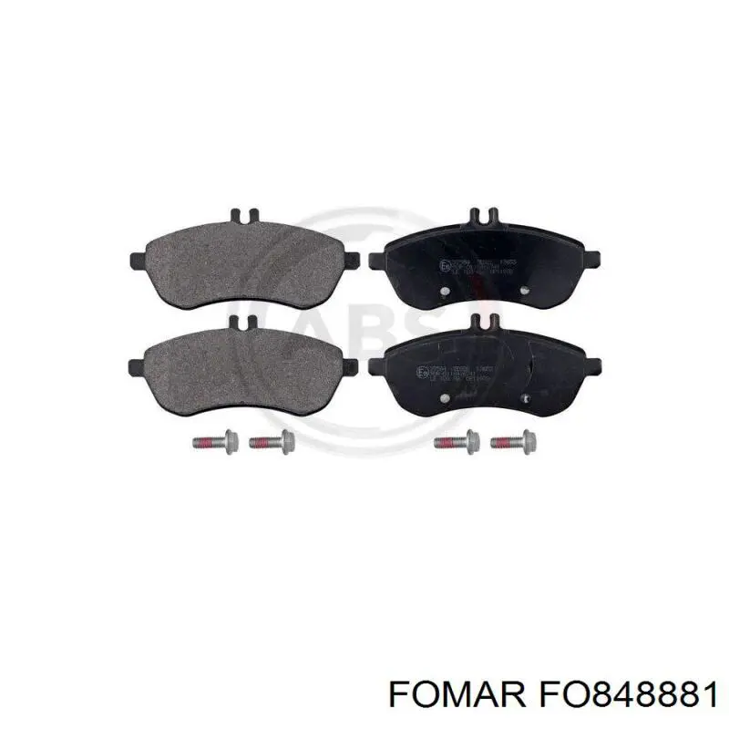 FO848881 Fomar Roulunds Передні гальмівні колодки