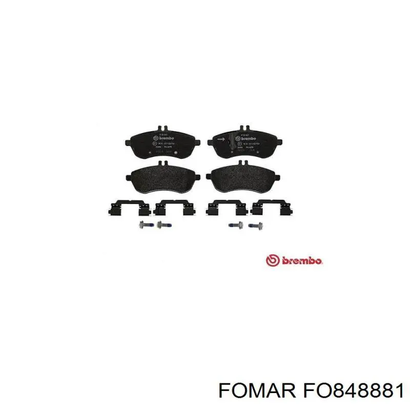 Гальмівні колодки Fomar Roulunds FO848881 ціна, від 35.23 USD