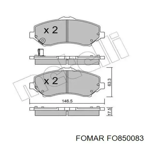 Передні тормозні колодки 68029264AB Chrysler