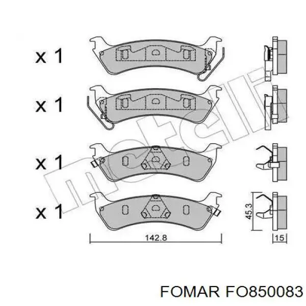 Гальмівні колодки Chrysler 68029264AB ціна, від 33.71 USD