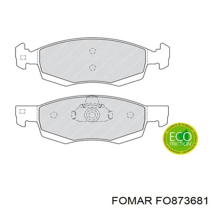 Гальмівні колодки Fomar Roulunds FO873681 ціна, від 23.01 USD