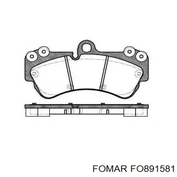 Гальмівні колодки Porsche 95535193904 ціна, від 48.65 USD