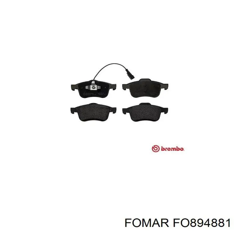 Купити FO894881 Fomar Roulunds Колодки гальмівні передні, дискові