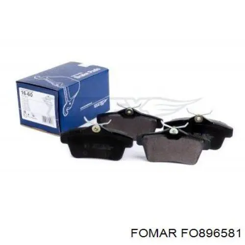 Задні гальмівні колодки FO896581 Fomar Roulunds