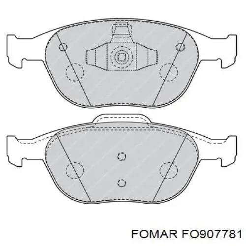 Гальмівні колодки Fomar Roulunds FO907781 ціна, від 26.58 USD