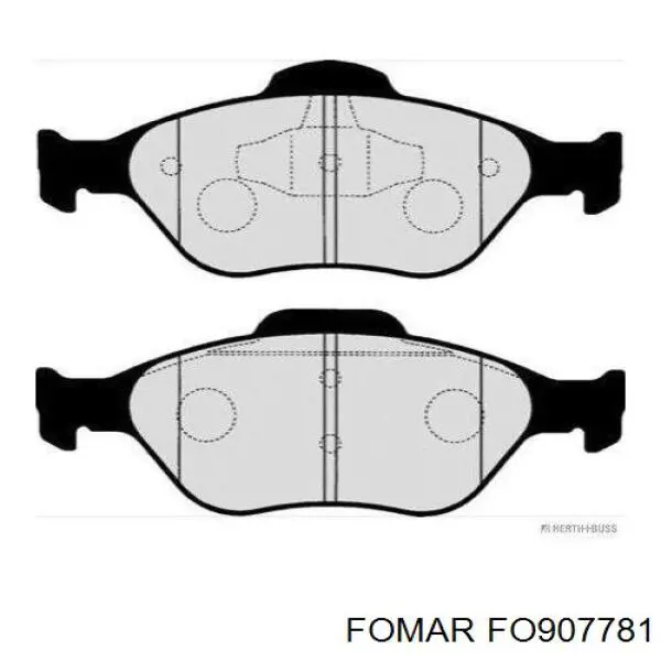 Купити FO907781 Fomar Roulunds Колодки гальмівні передні, дискові