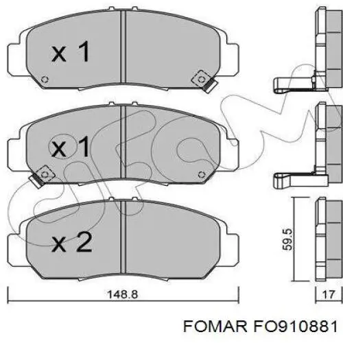 Купити RT2PD17040 Rotinger Колодки гальмівні передні, дискові