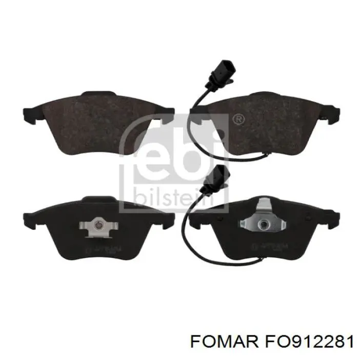 Гальмівні колодки Fomar Roulunds FO912281 ціна, від 29.27 USD