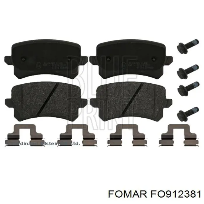 Задні дискові колодки Fomar Roulunds FO912381