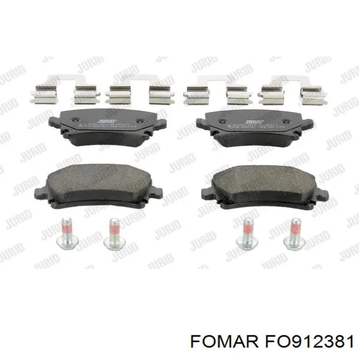 Задні гальмівні колодки Fomar Roulunds FO912381 ціна, від 20.82 USD