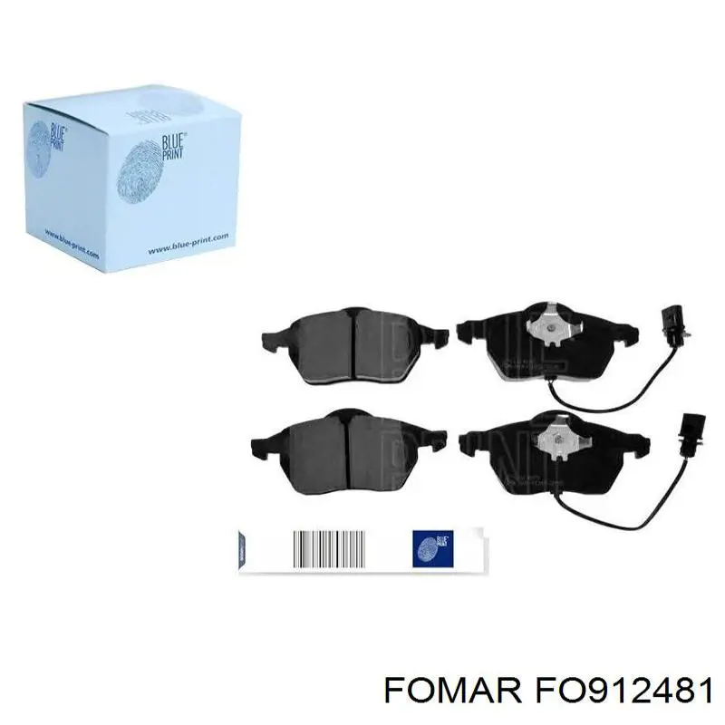 Купити FO912481 Fomar Roulunds Колодки гальмівні передні, дискові