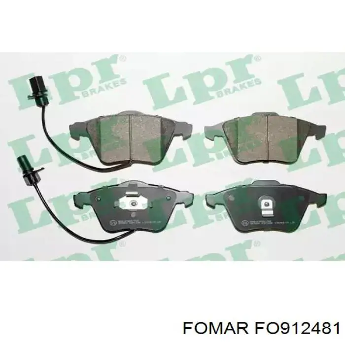 Гальмівні колодки Fomar Roulunds FO912481 ціна, від 36.01 USD
