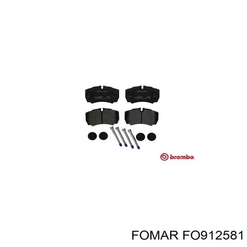 Задні гальмівні колодки Fomar Roulunds FO912581 ціна, від 21.57 USD