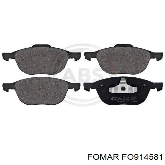 FO914581 Fomar Roulunds Передні гальмівні колодки
