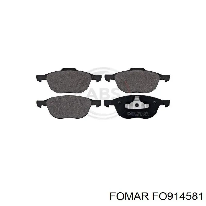 Передні тормозні колодки FO914581 Fomar Roulunds