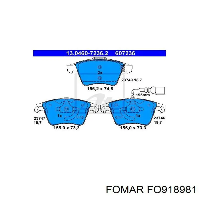 Гальмівні колодки GP 111643 ціна, від 24.44 USD