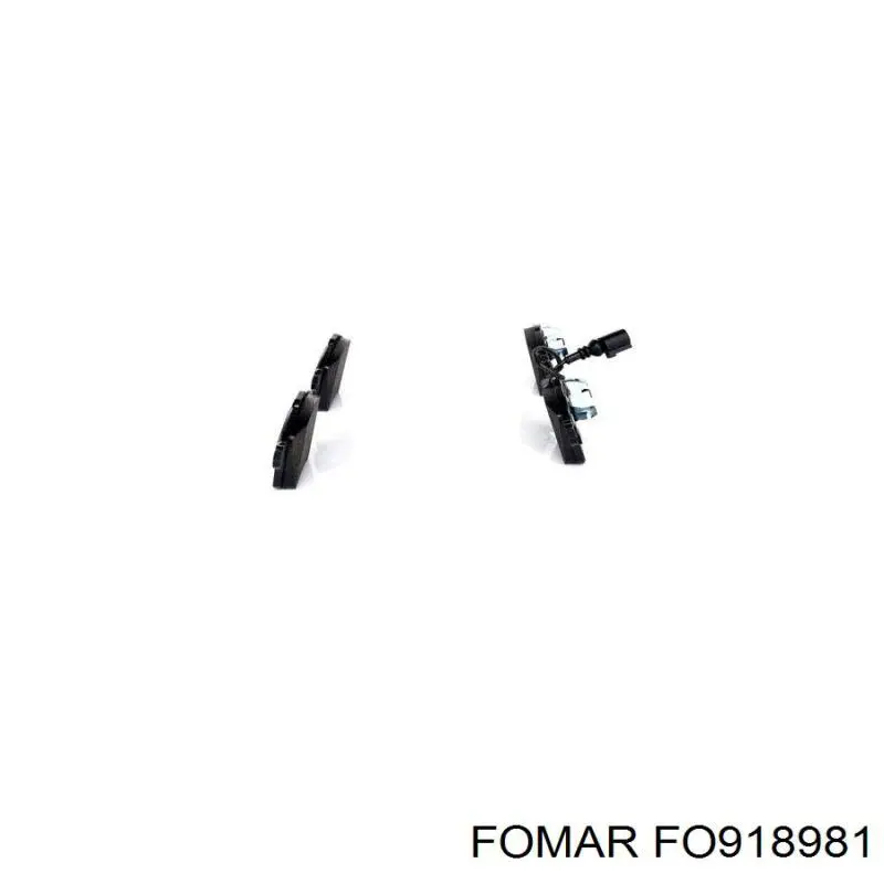 Передні тормозні колодки FO918981 Fomar Roulunds