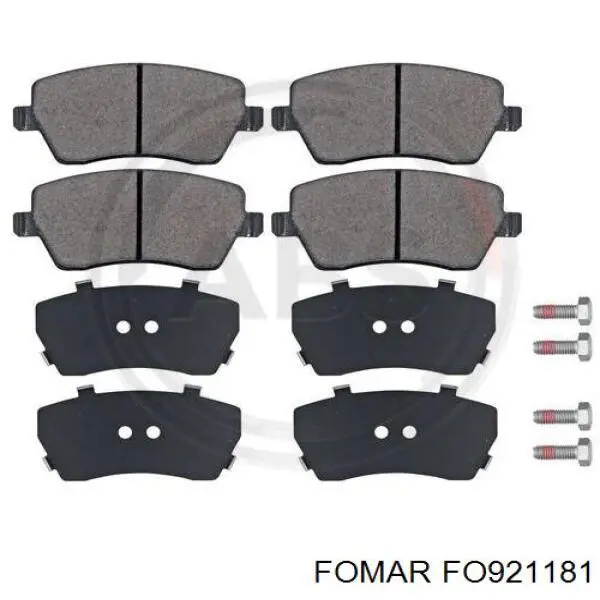 Гальмівні колодки Fomar Roulunds FO921181 ціна, від 20.14 USD