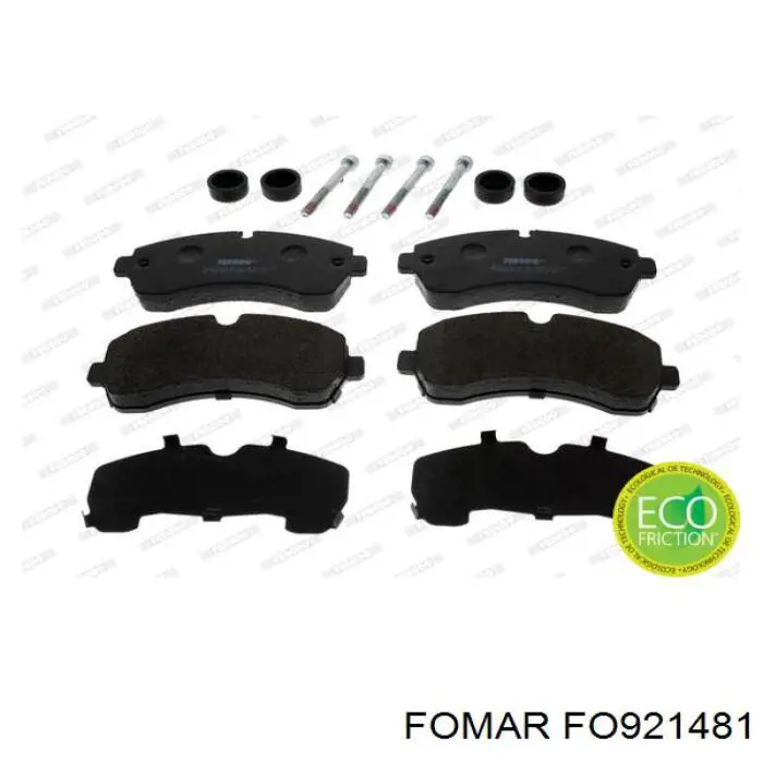Передні тормозні колодки FO921481 Fomar Roulunds