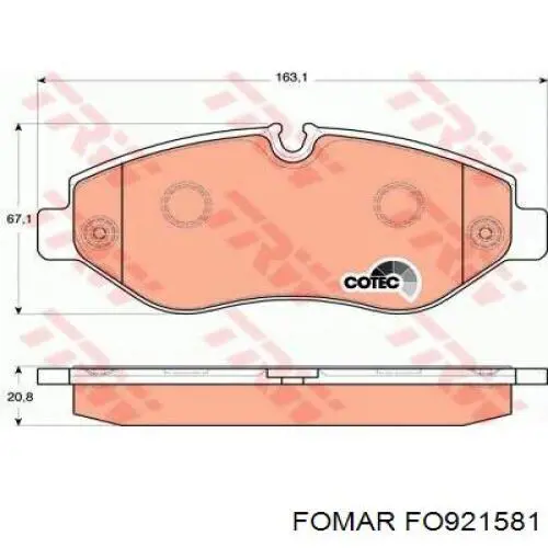 Передні тормозні колодки S700178 Polcar