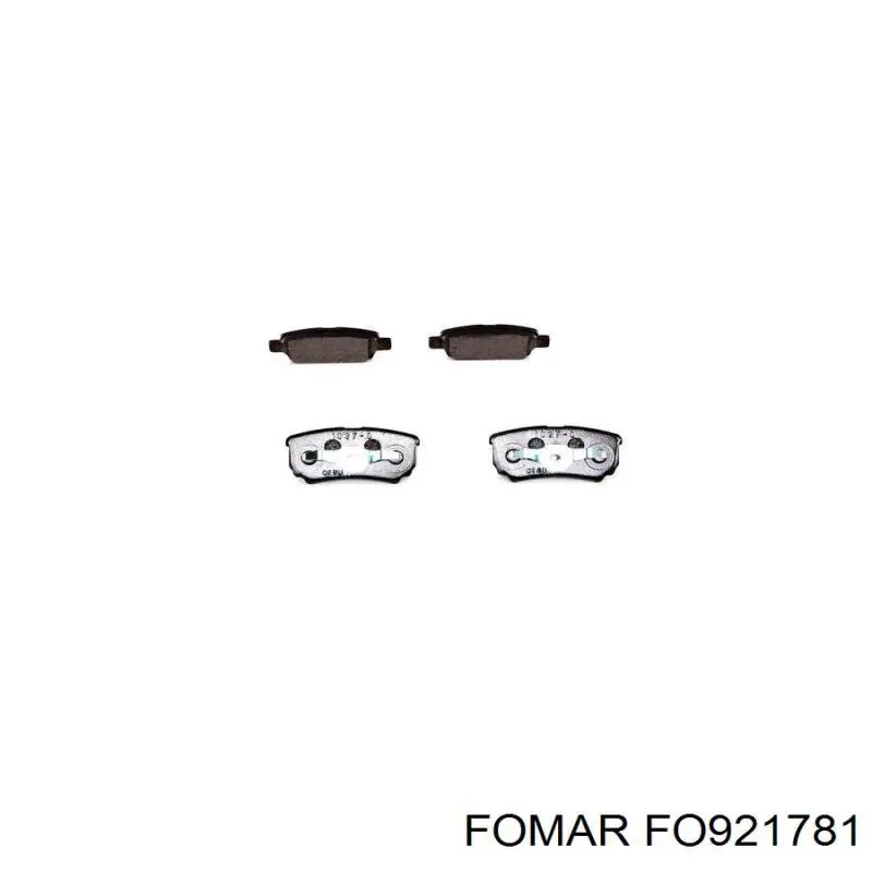 Купити FO921781 Fomar Roulunds Задні колодки