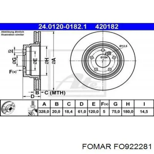 Передні тормозні колодки 16682 Power Stop