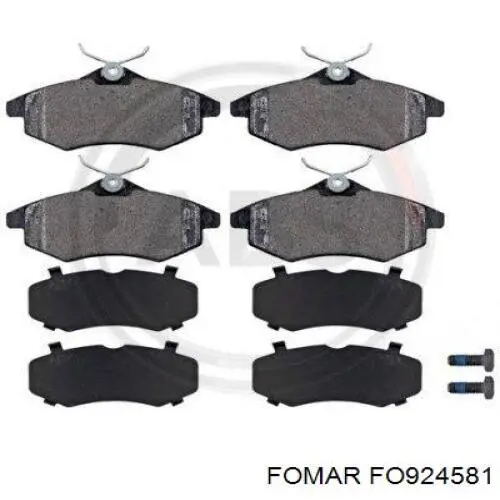 Тормозні колодки Fomar Roulunds FO924581