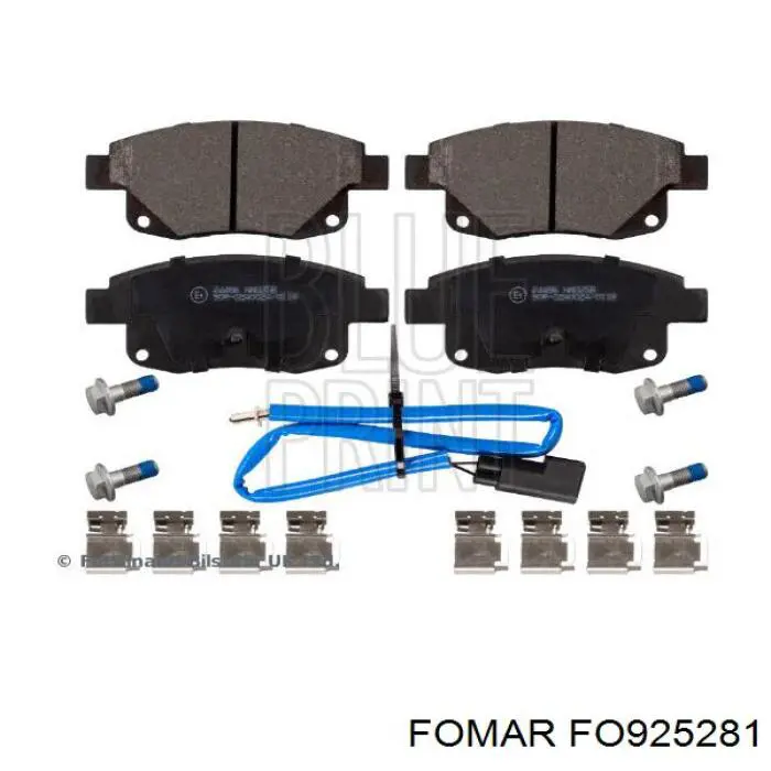Задні дискові колодки Fomar Roulunds FO925281