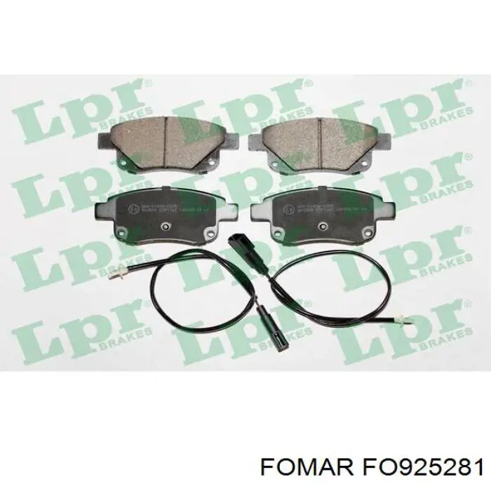 Задні гальмівні колодки Fomar Roulunds FO925281 ціна, від 20.72 USD