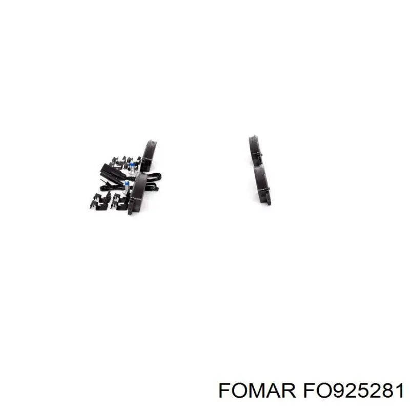 Задні гальмівні колодки FO925281 Fomar Roulunds