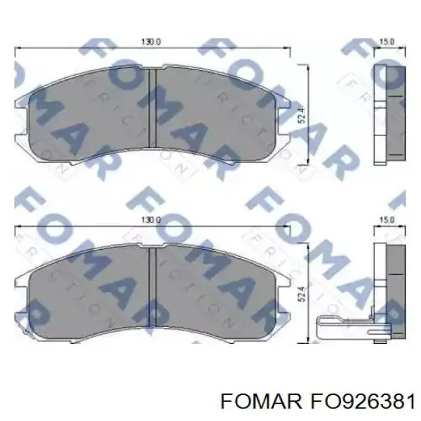 Задні гальмівні колодки 1605065 Opel