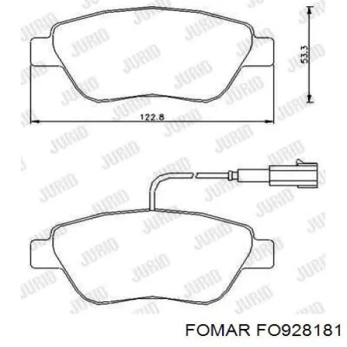 Купити FBP121801 Fremax Колодки гальмівні передні, дискові