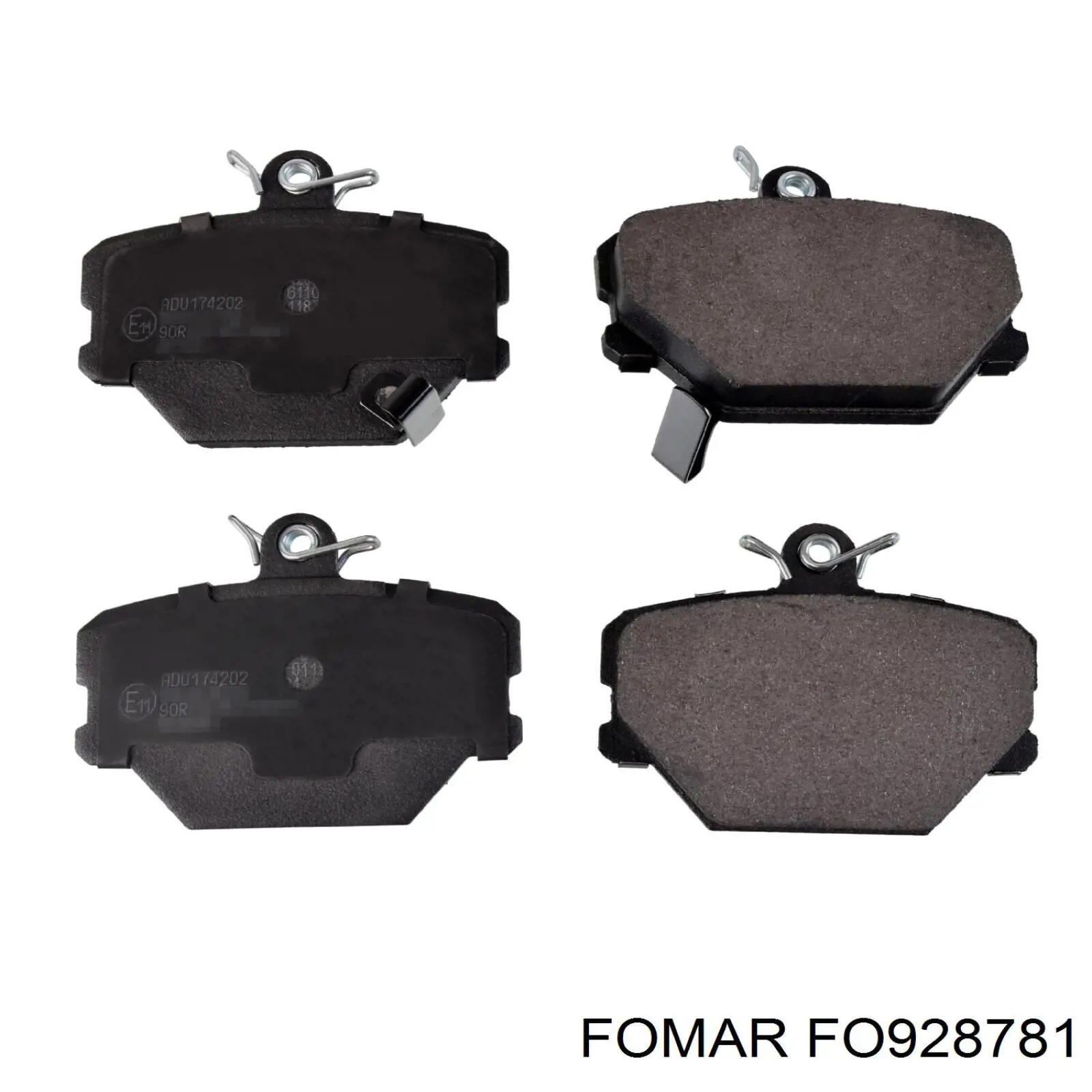 FO928781 Fomar Roulunds Передні гальмівні колодки