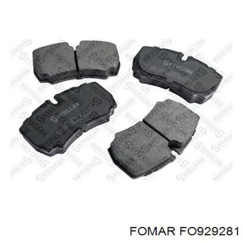 Задні дискові колодки Fomar Roulunds FO929281
