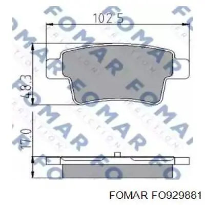 S701613 Polcar Колодки гальмівні задні, дискові