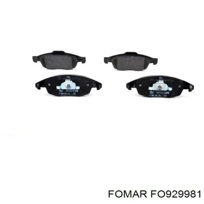 FO929981 Fomar Roulunds Передні гальмівні колодки