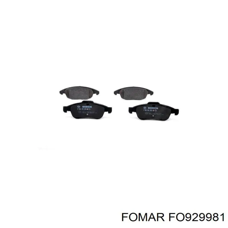 Тормозні колодки Fomar Roulunds FO929981